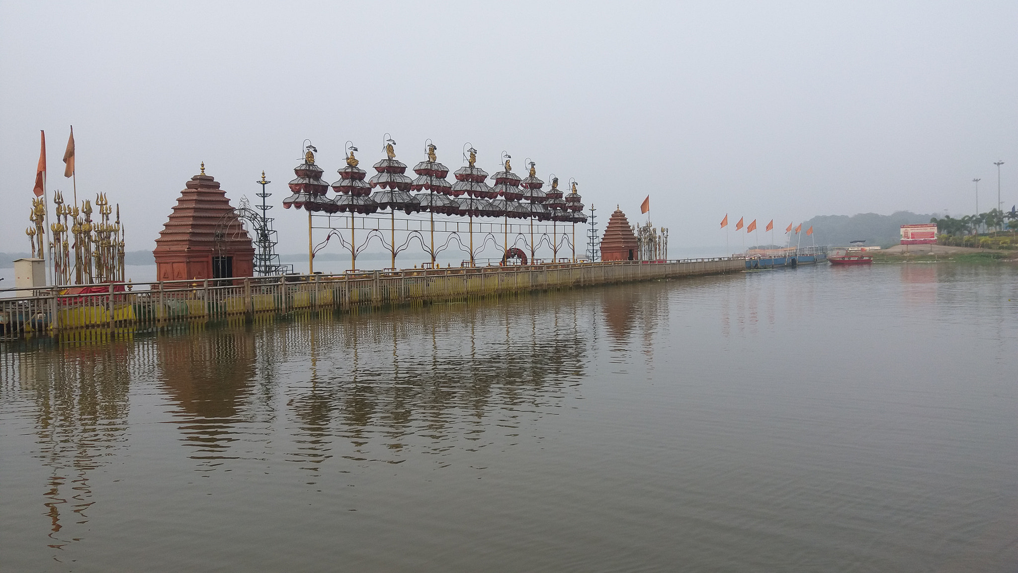 Samsung Galaxy A9 Pro sample photo. Krishna godavari river merge photography