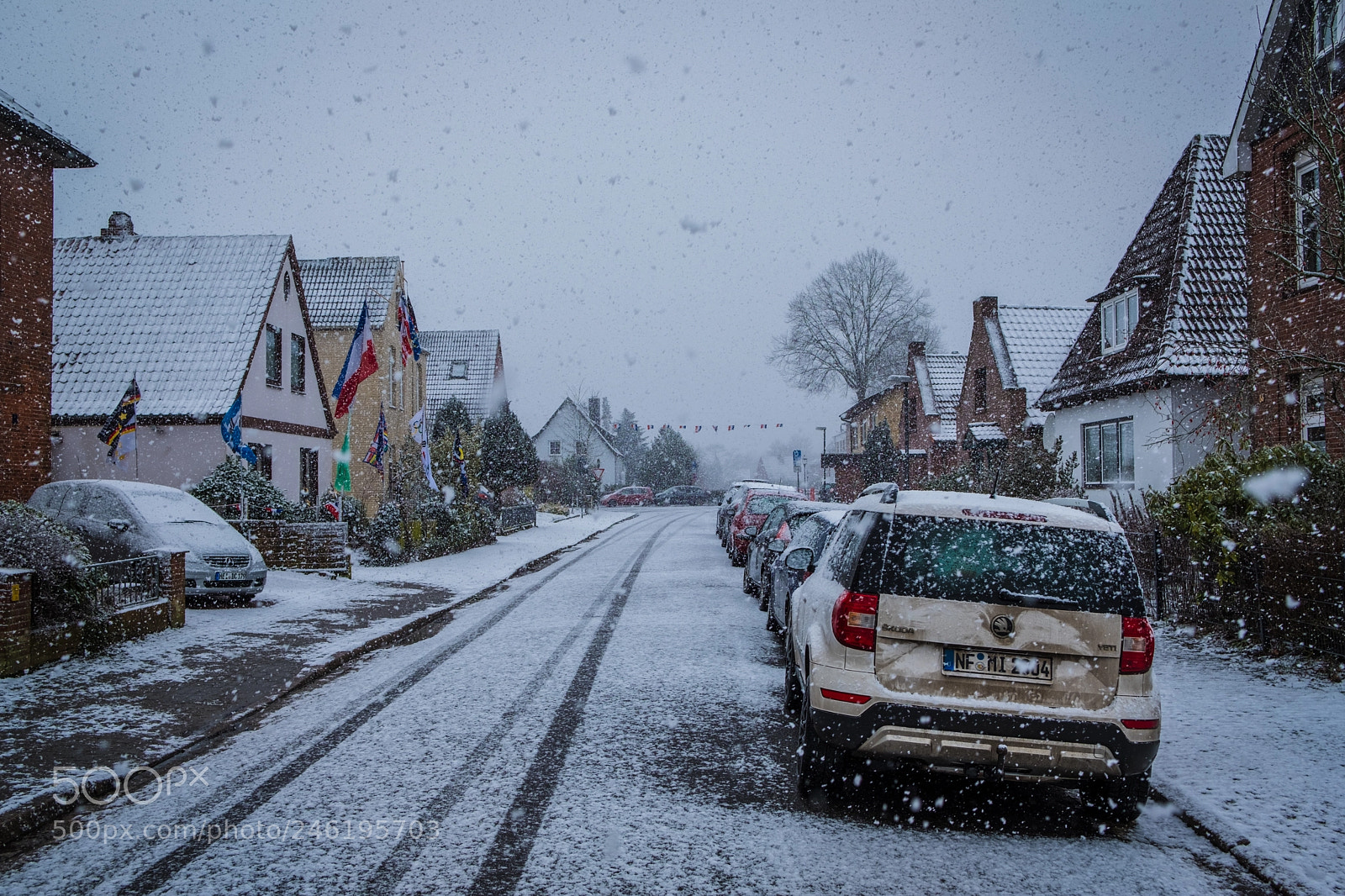 Fujifilm X-T2 sample photo. Straße mit schnee photography