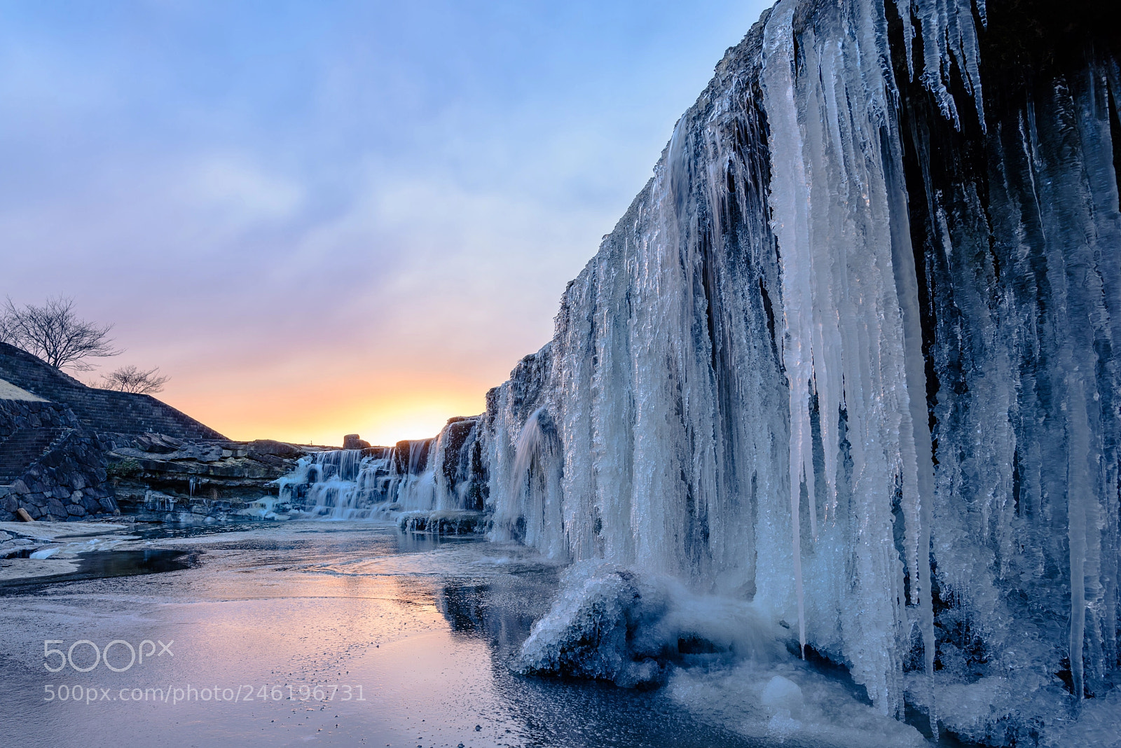 Nikon D810 sample photo. Iced falls photography