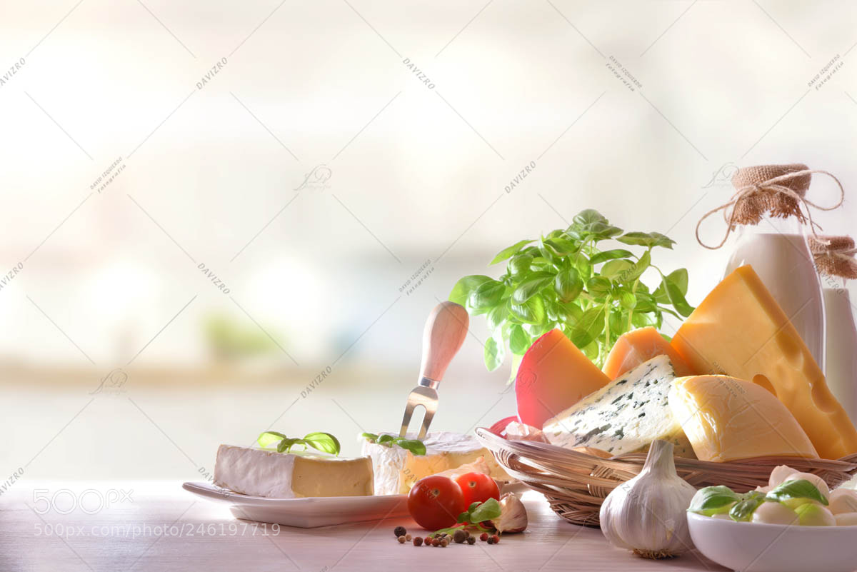 Nikon D810 sample photo. Cheeses presented on white photography