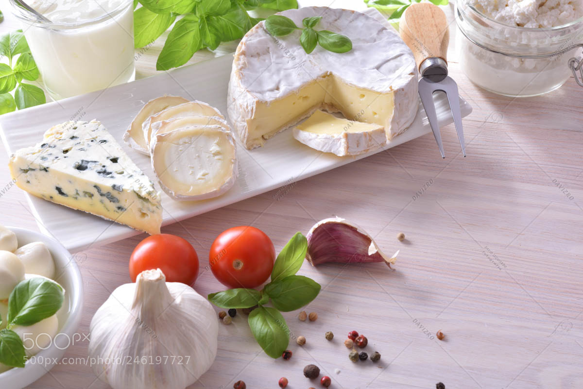 Nikon D810 sample photo. Creamy cheeses on white photography