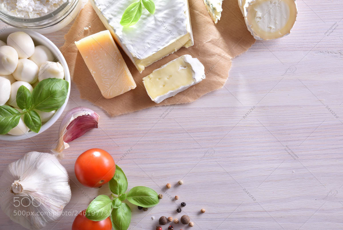 Nikon D810 sample photo. Creamy cheeses on white photography