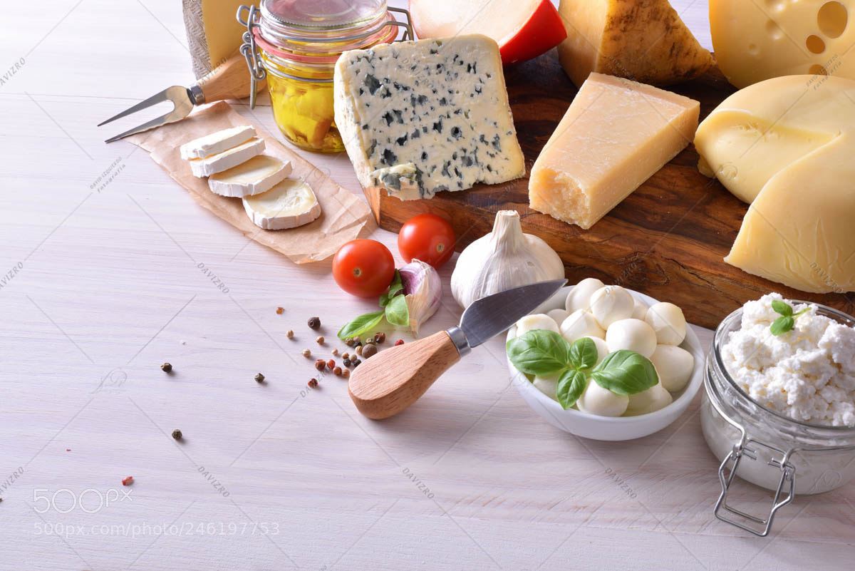 Nikon D810 sample photo. Various types of cheeses photography