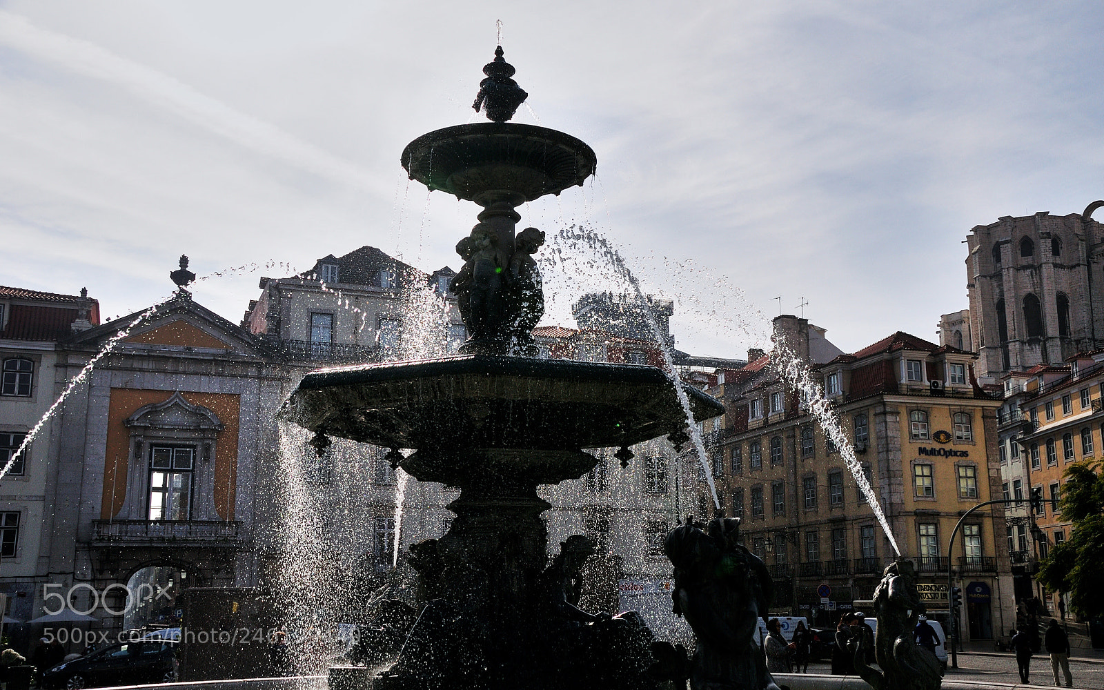 Nikon D5000 sample photo. Fountain photography