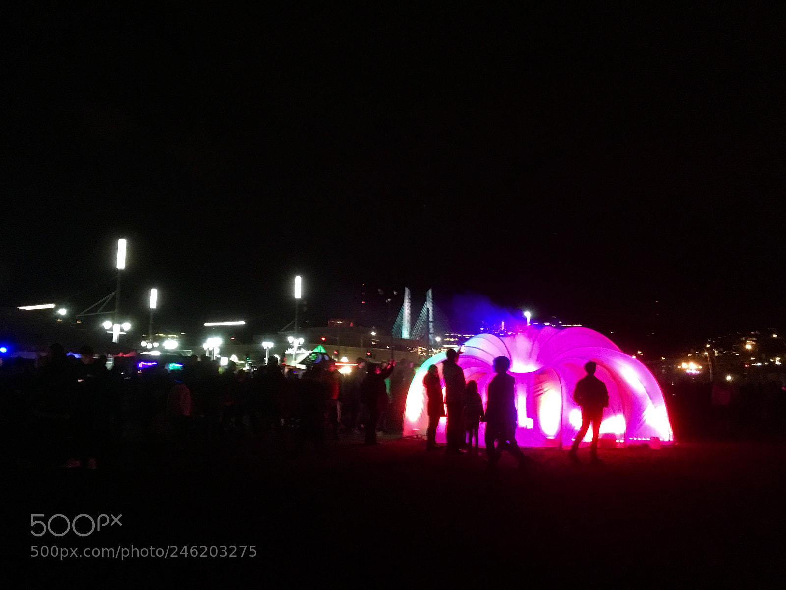 Apple iPhone SE sample photo. Pdx light festival photography