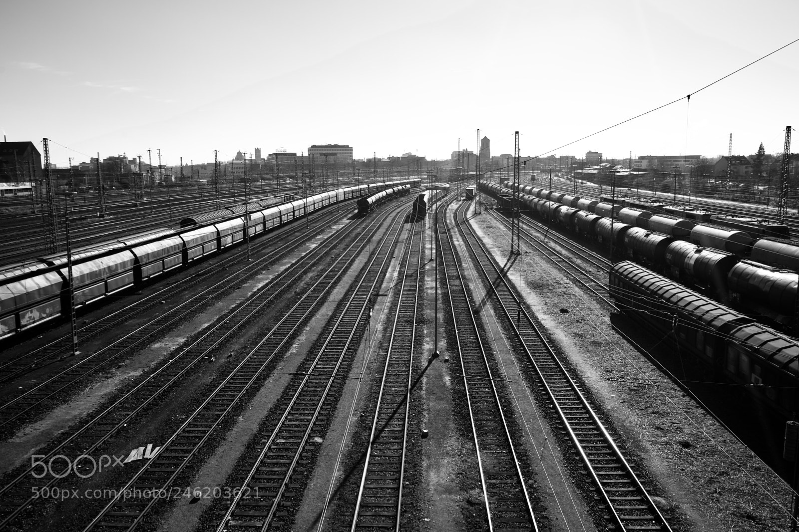 Sony a7 II sample photo. Train track photography