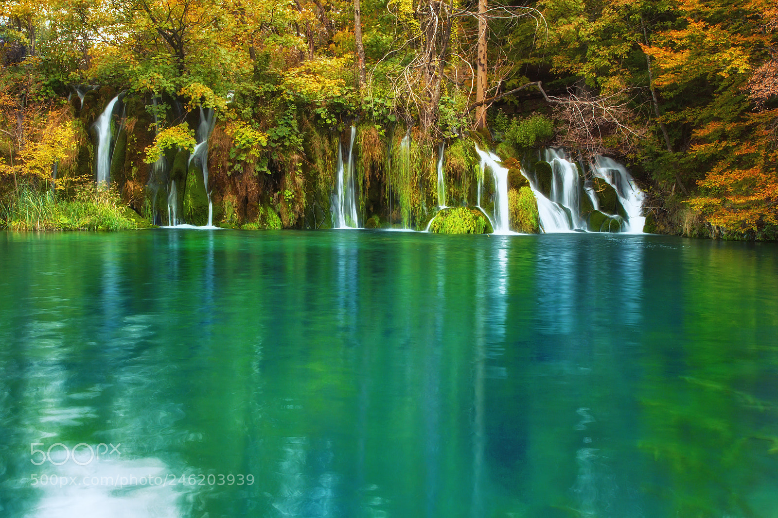 Canon EOS 60D sample photo. Waterfall in plitvice lakes photography