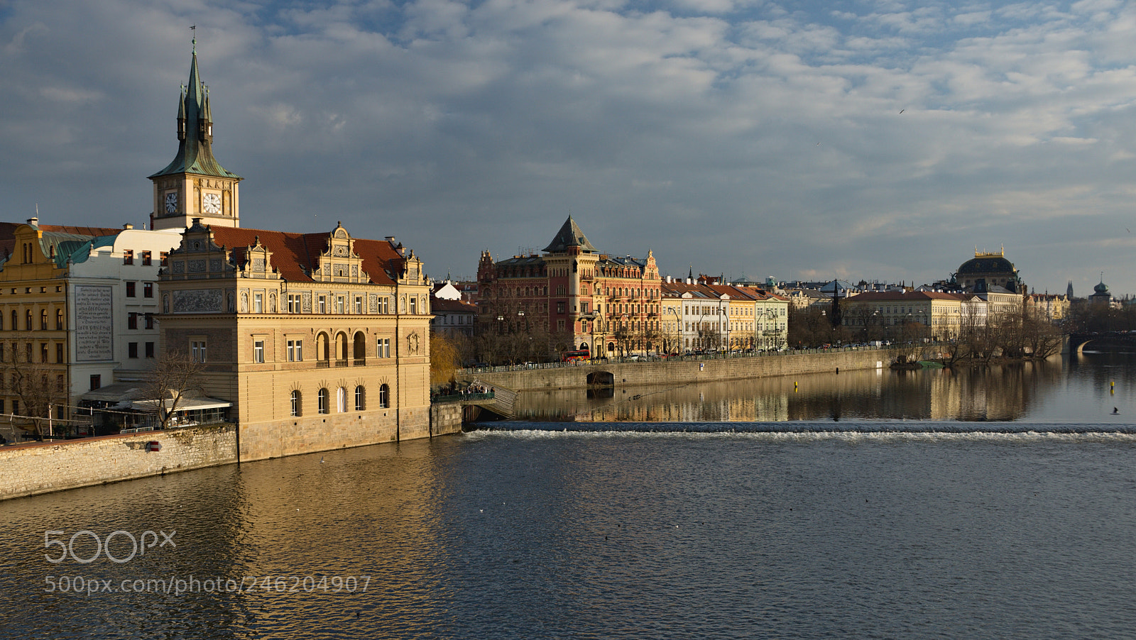 Sony SLT-A65 (SLT-A65V) sample photo. Smetana embankment - prague photography