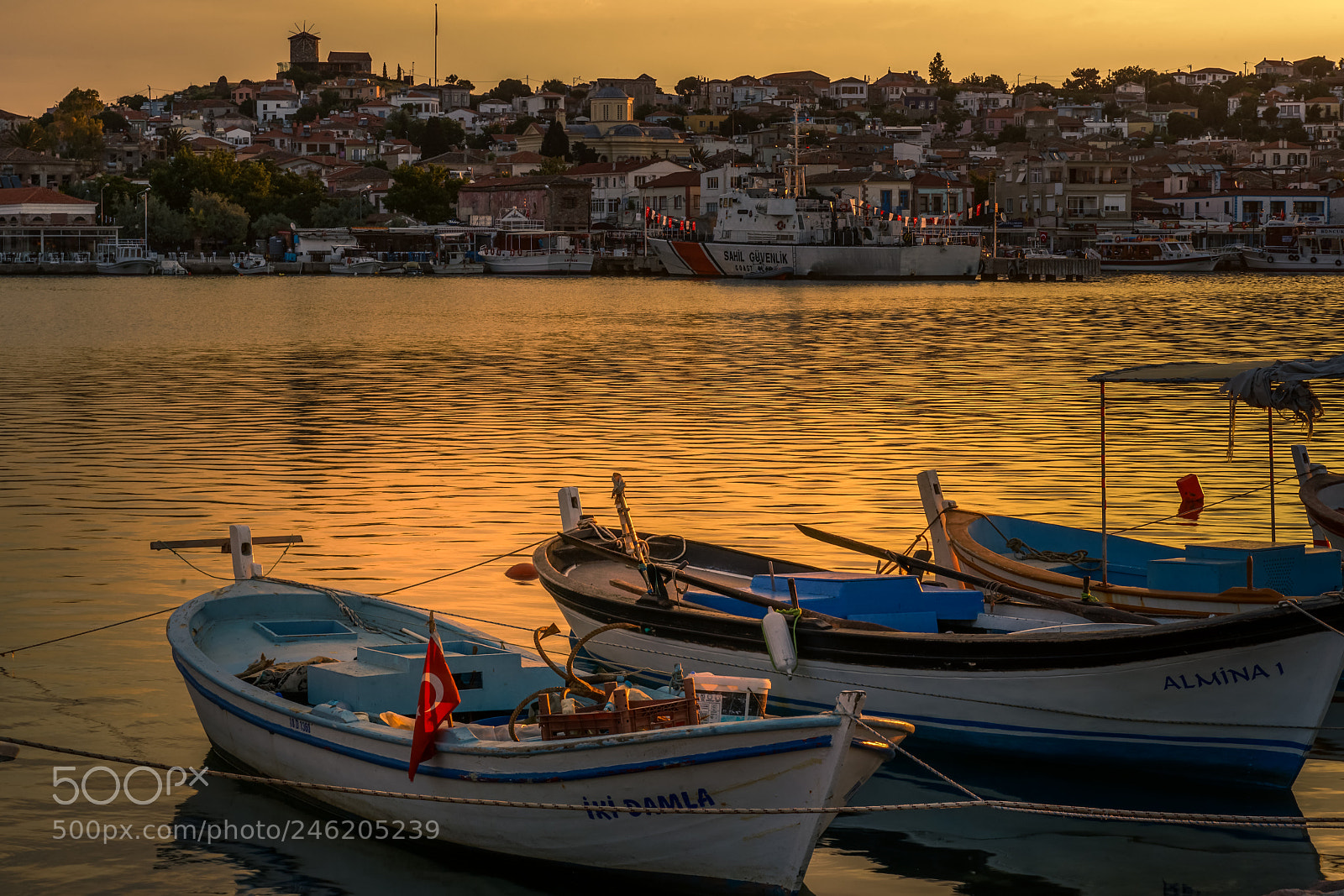 Sony a7R II sample photo. Sunrise in cunda / turkey photography