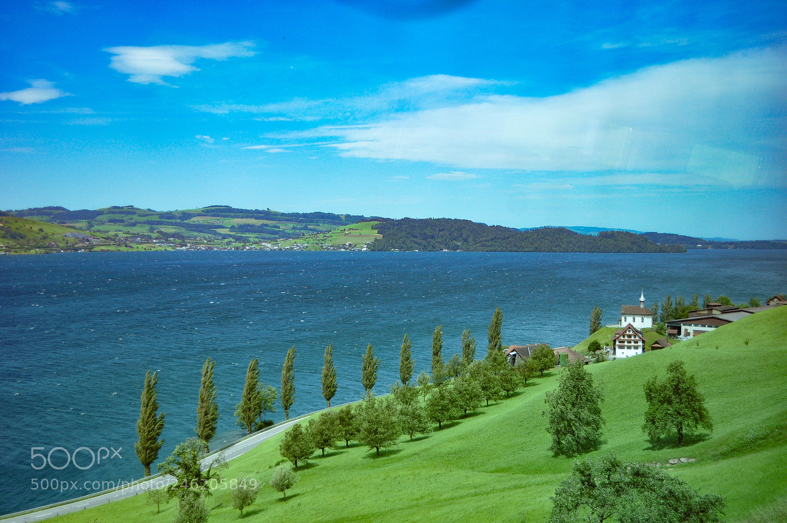 Nikon D90 sample photo. Scenic switzerland lake photography