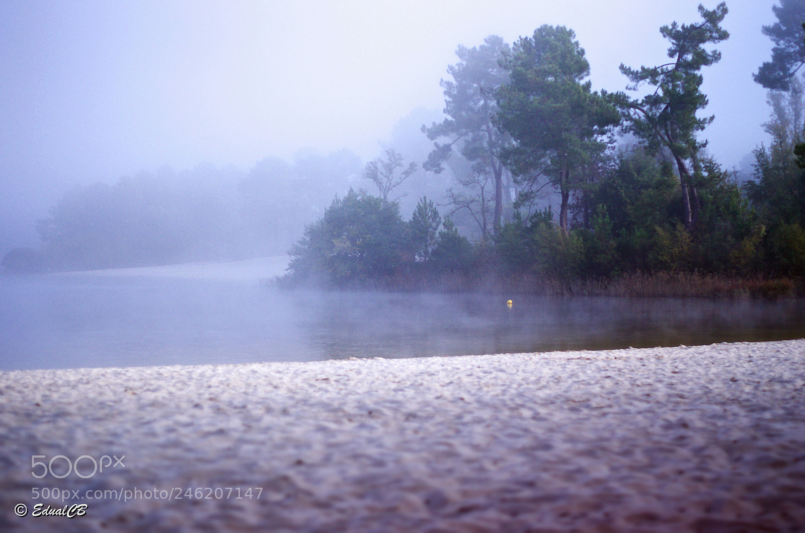 Pentax K-5 sample photo. Brouillard sur le lac photography