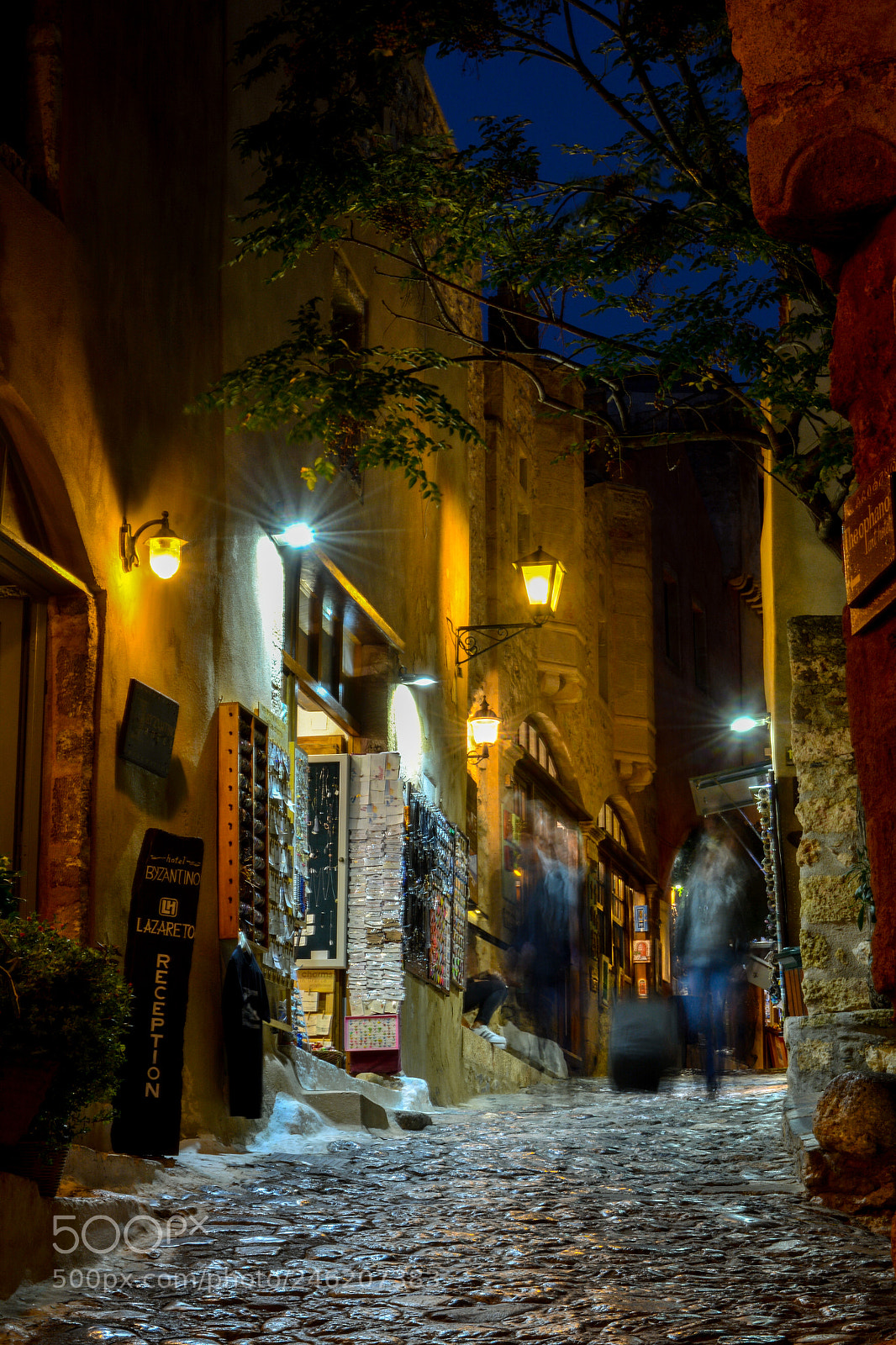 Nikon D5200 sample photo. Monemvasia, night colours photography