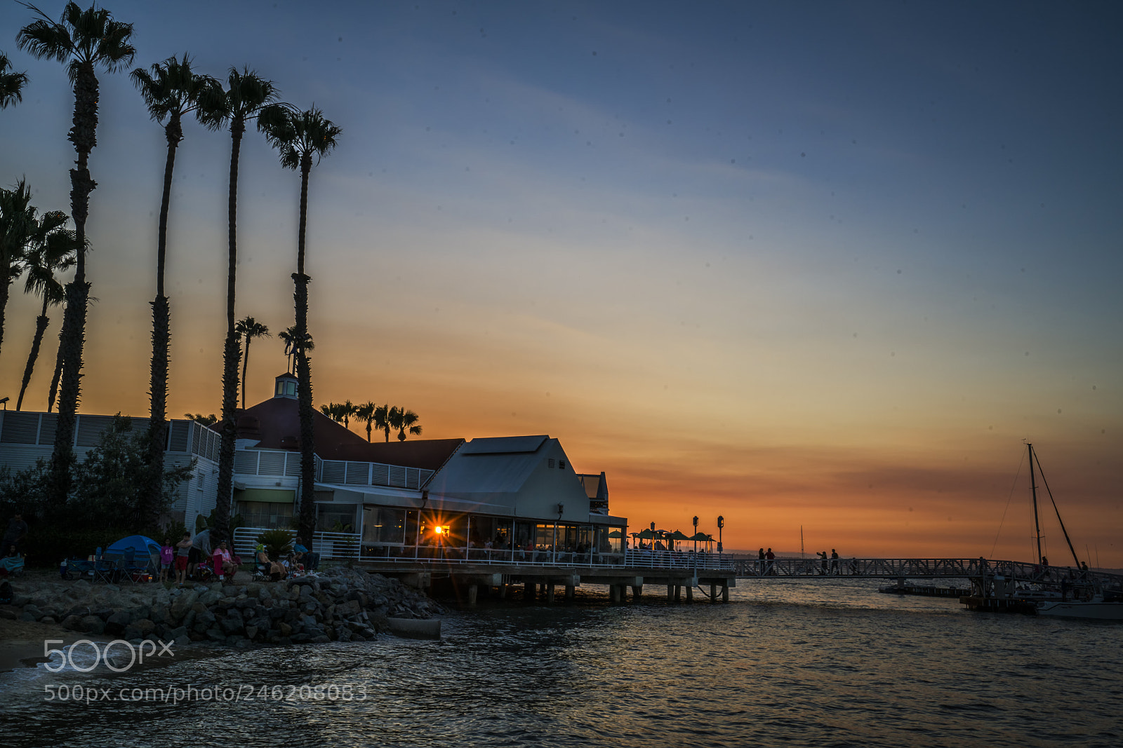 Sony a7R II sample photo. Sunset over coronado beach. photography