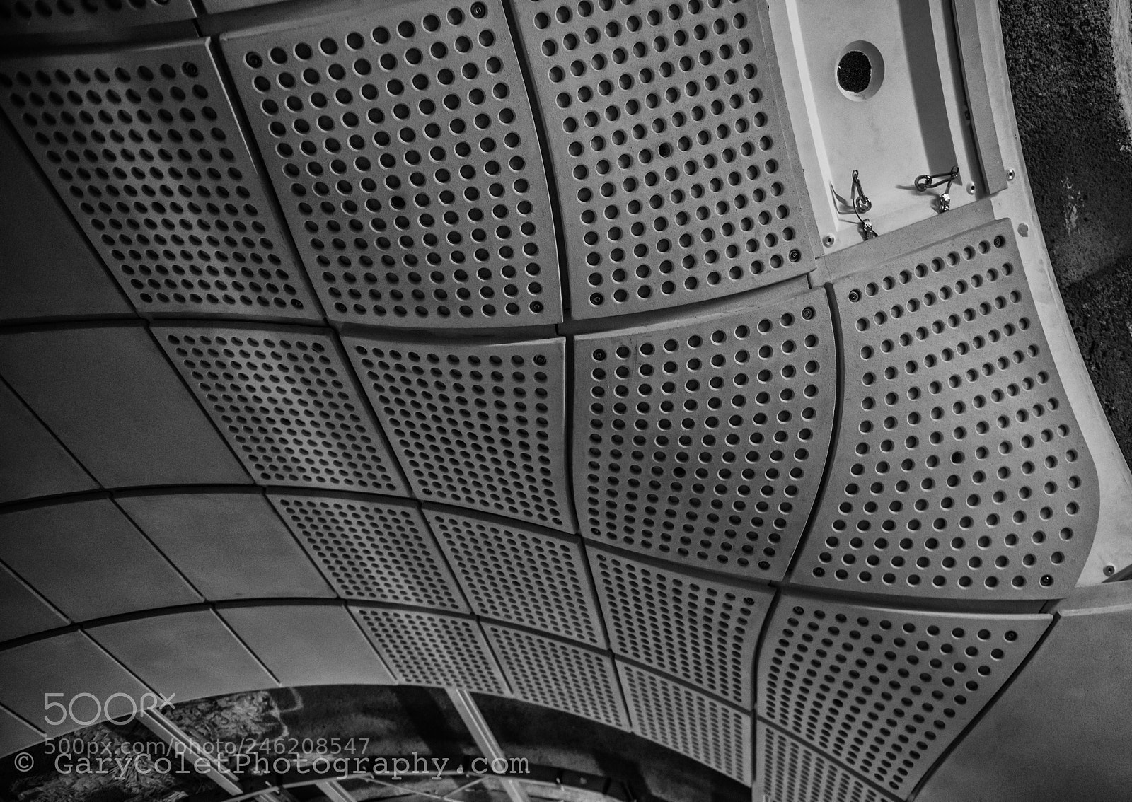 Nikon D810 sample photo. Crossrail ceiling detail tusks photography
