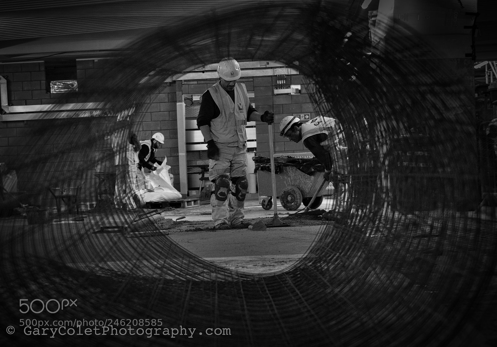 Nikon D810 sample photo. Crossrail construction rebar photography