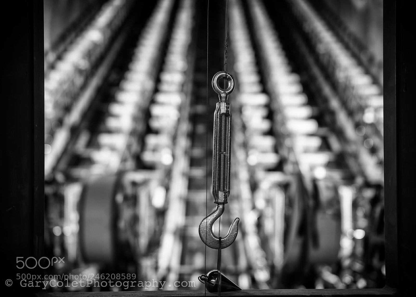 Nikon D810 sample photo. Crossrail escalator plumb line photography