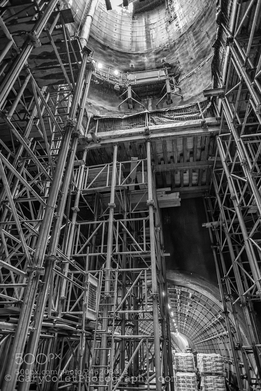 Nikon D810 sample photo. Crossrail finsbury square shaft photography