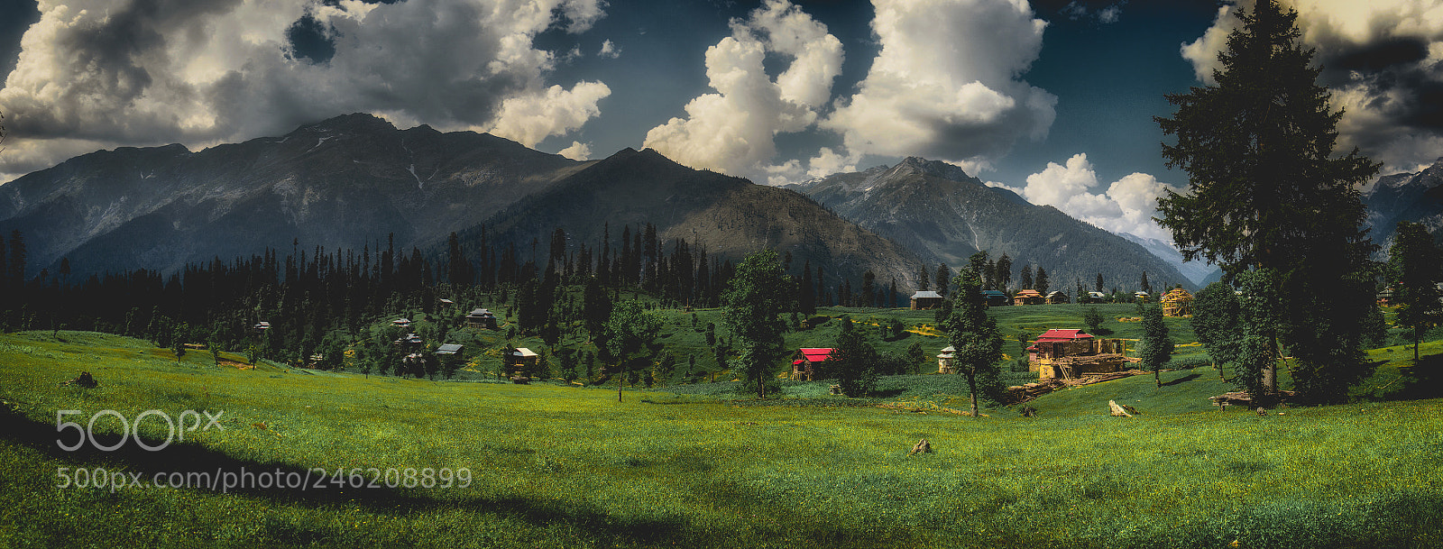 Canon EOS 70D sample photo. Panorama village in pakistan photography