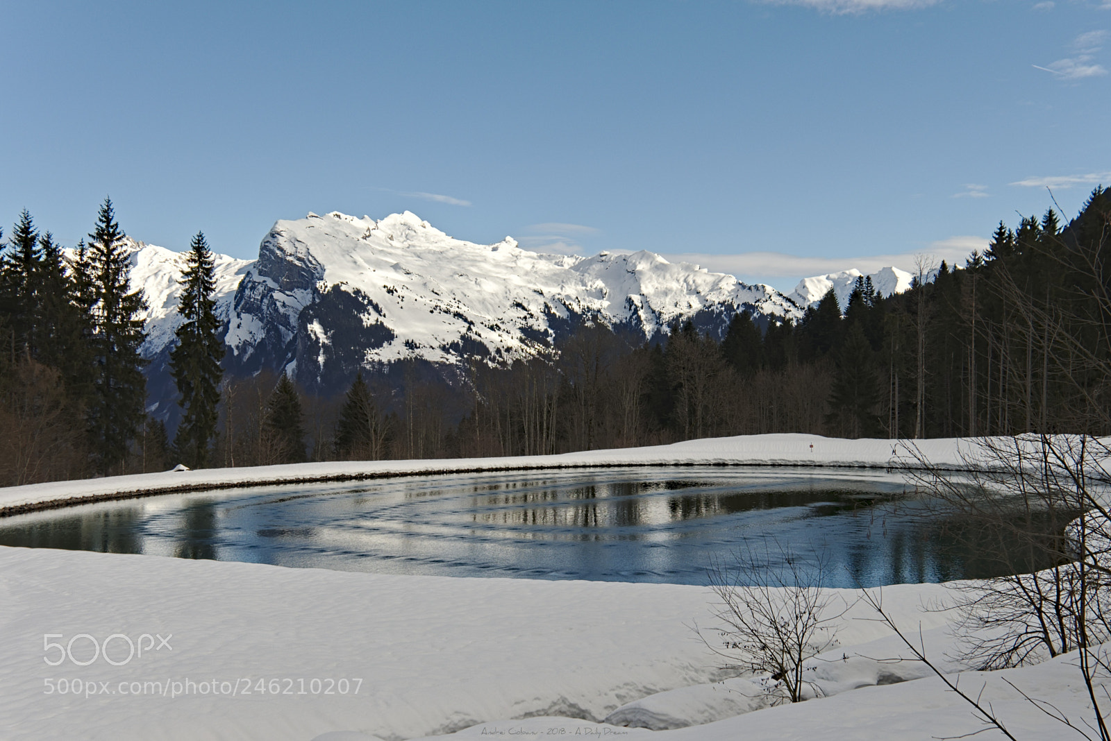 Fujifilm X-T1 sample photo. Frozen lake photography