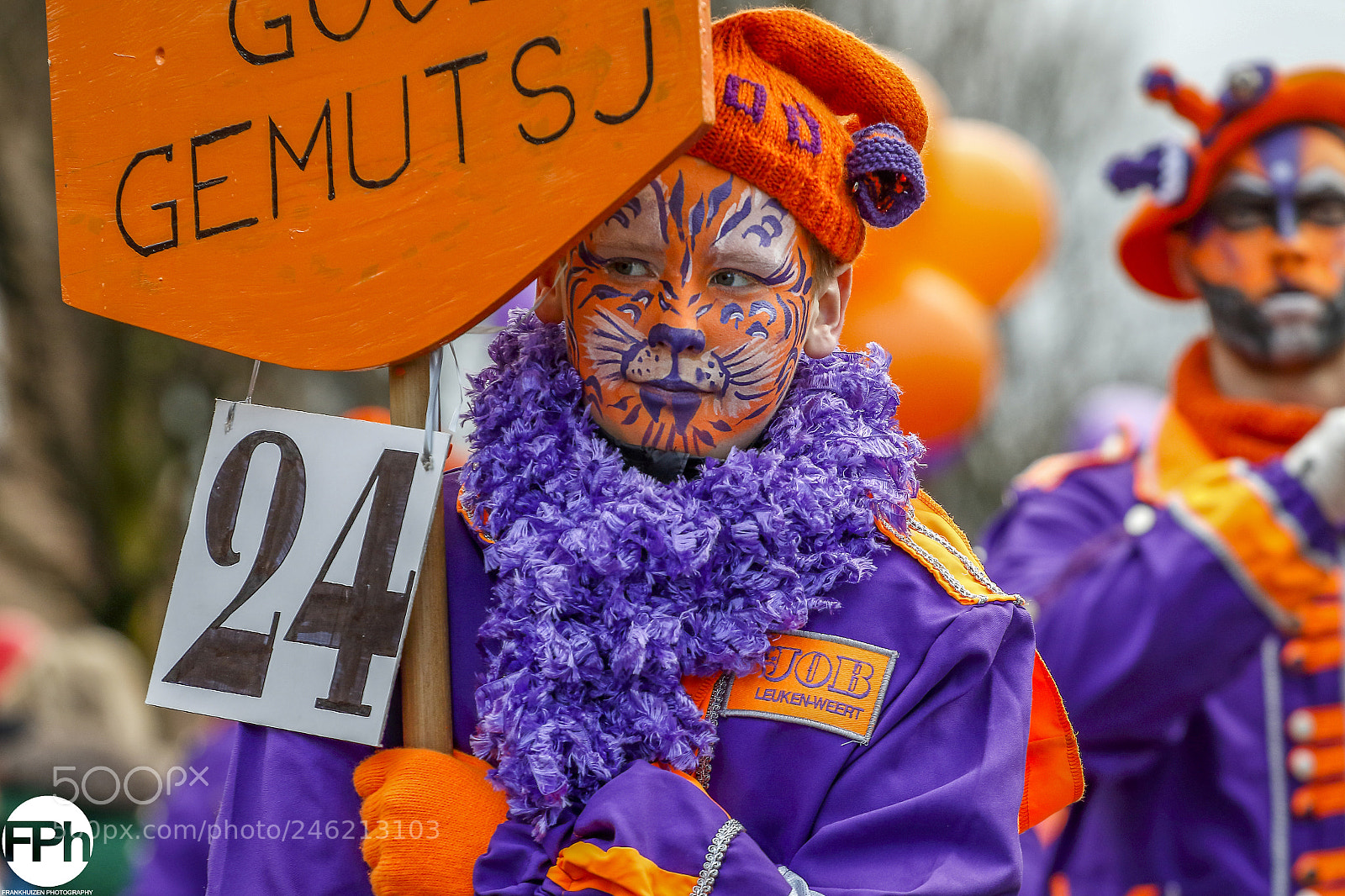 Canon EOS 7D Mark II sample photo. Orange purple tiger boy photography