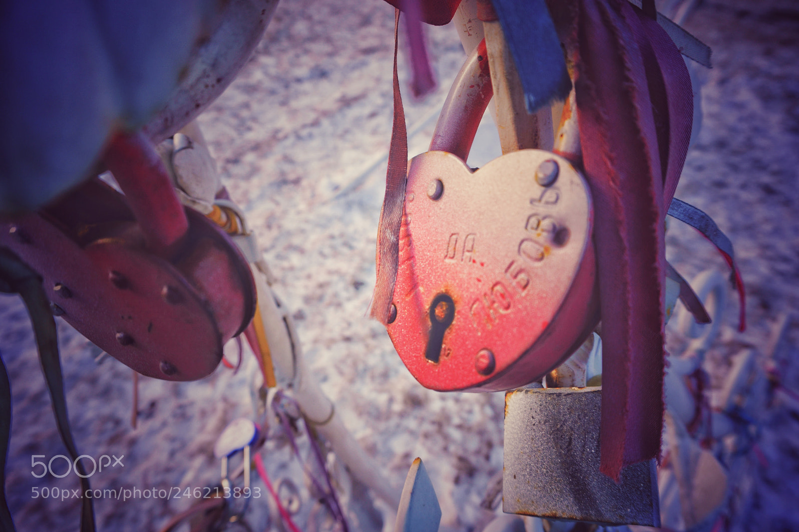 Sony a5100 sample photo. Red heart lock photography
