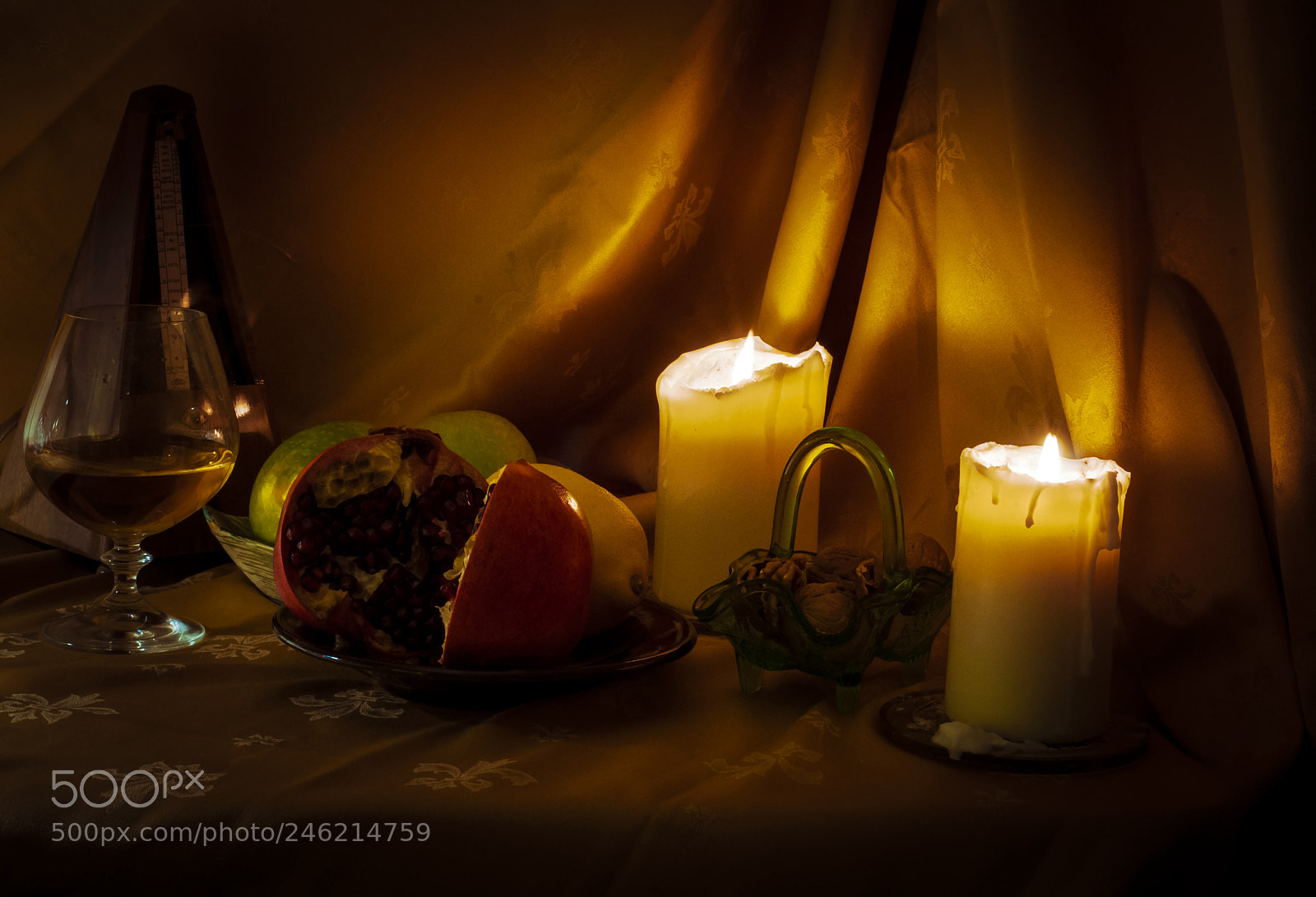 Nikon D300 sample photo. Fruits.candlelight photography