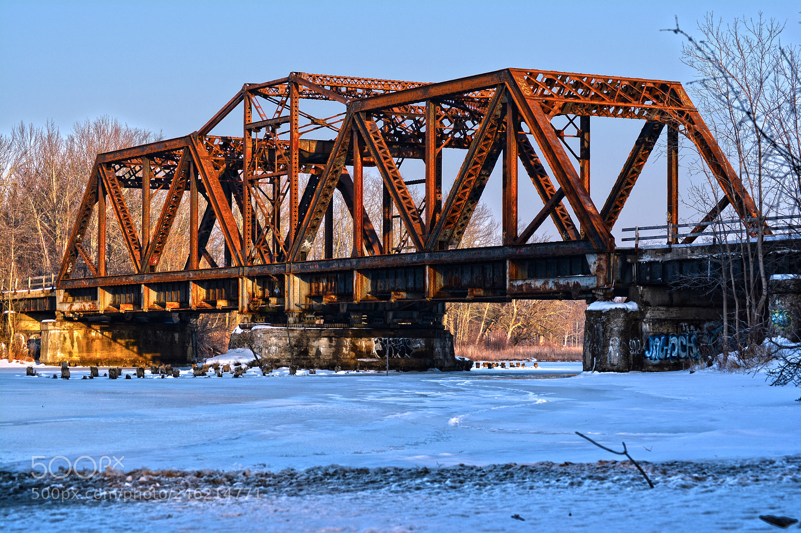 Nikon D5200 sample photo. Train bridge photography