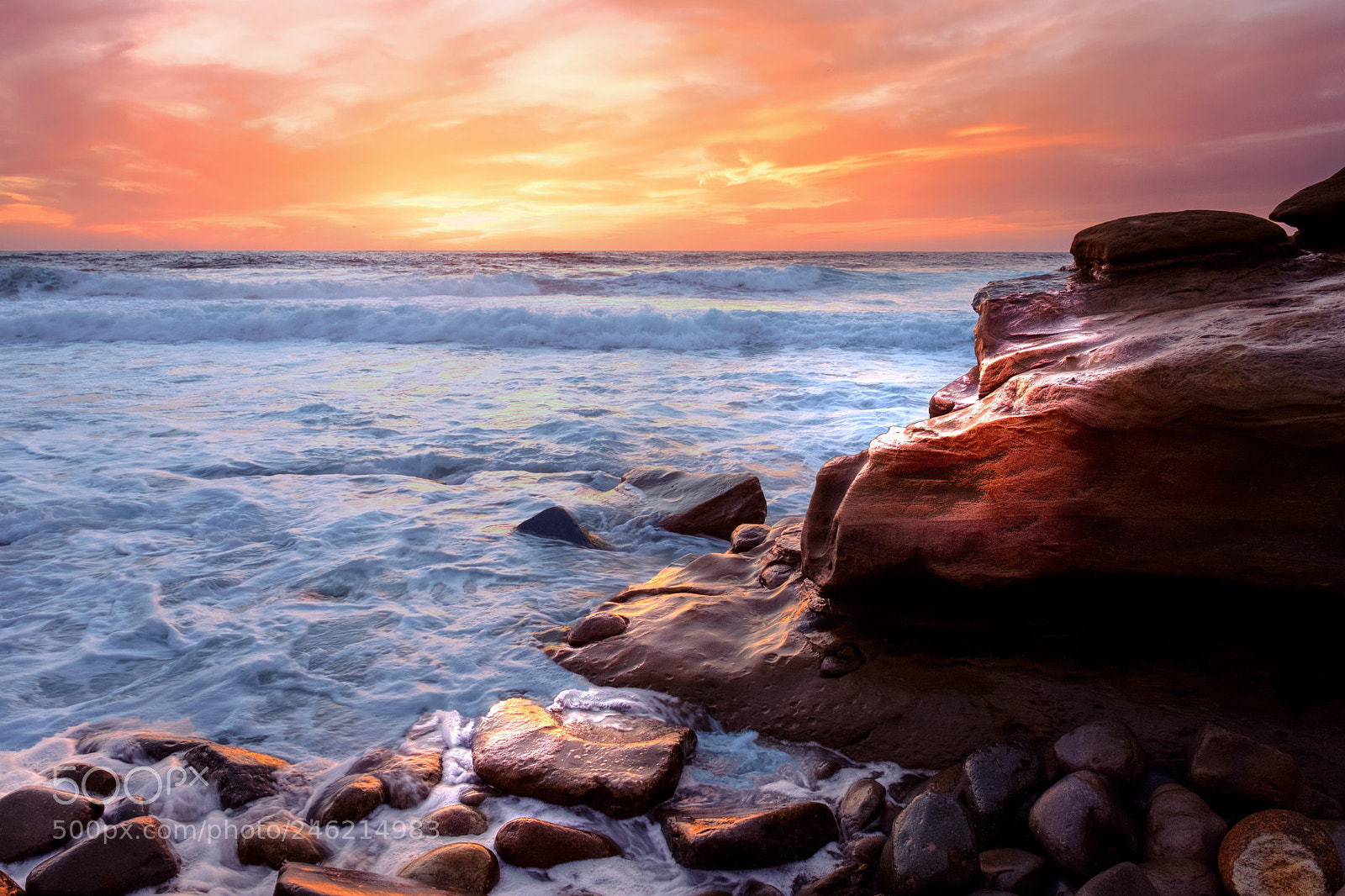 Fujifilm X-T2 sample photo. La jolla rocks photography