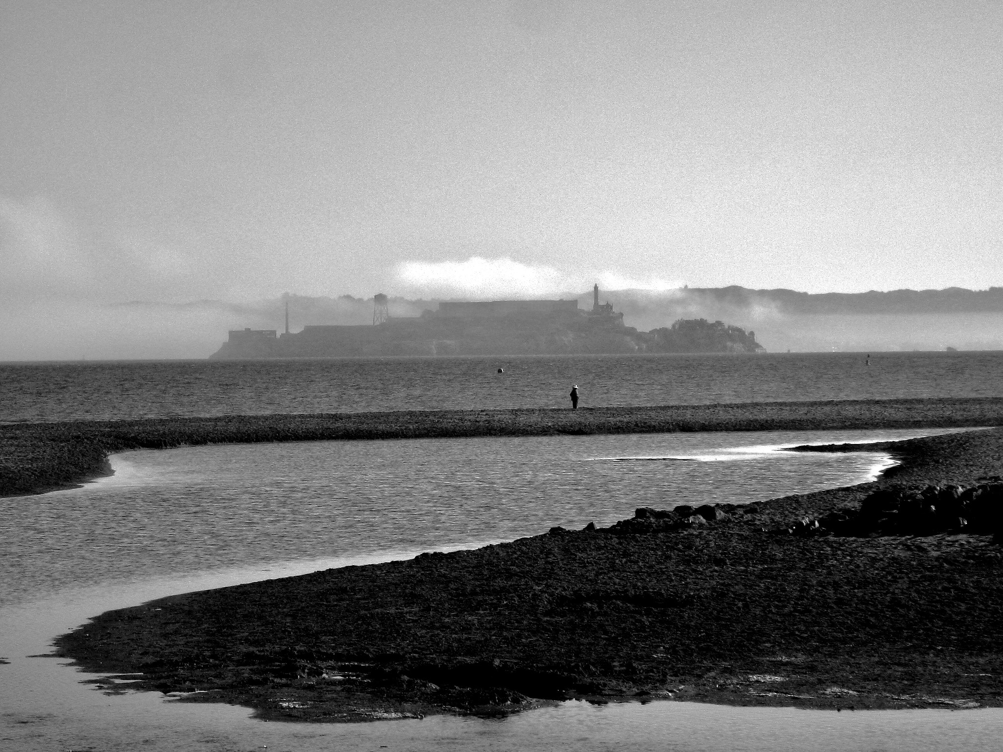Canon POWERSHOT SD870 IS sample photo. Alcatraz from ria at crissy field, san francisco, california 2009 photography