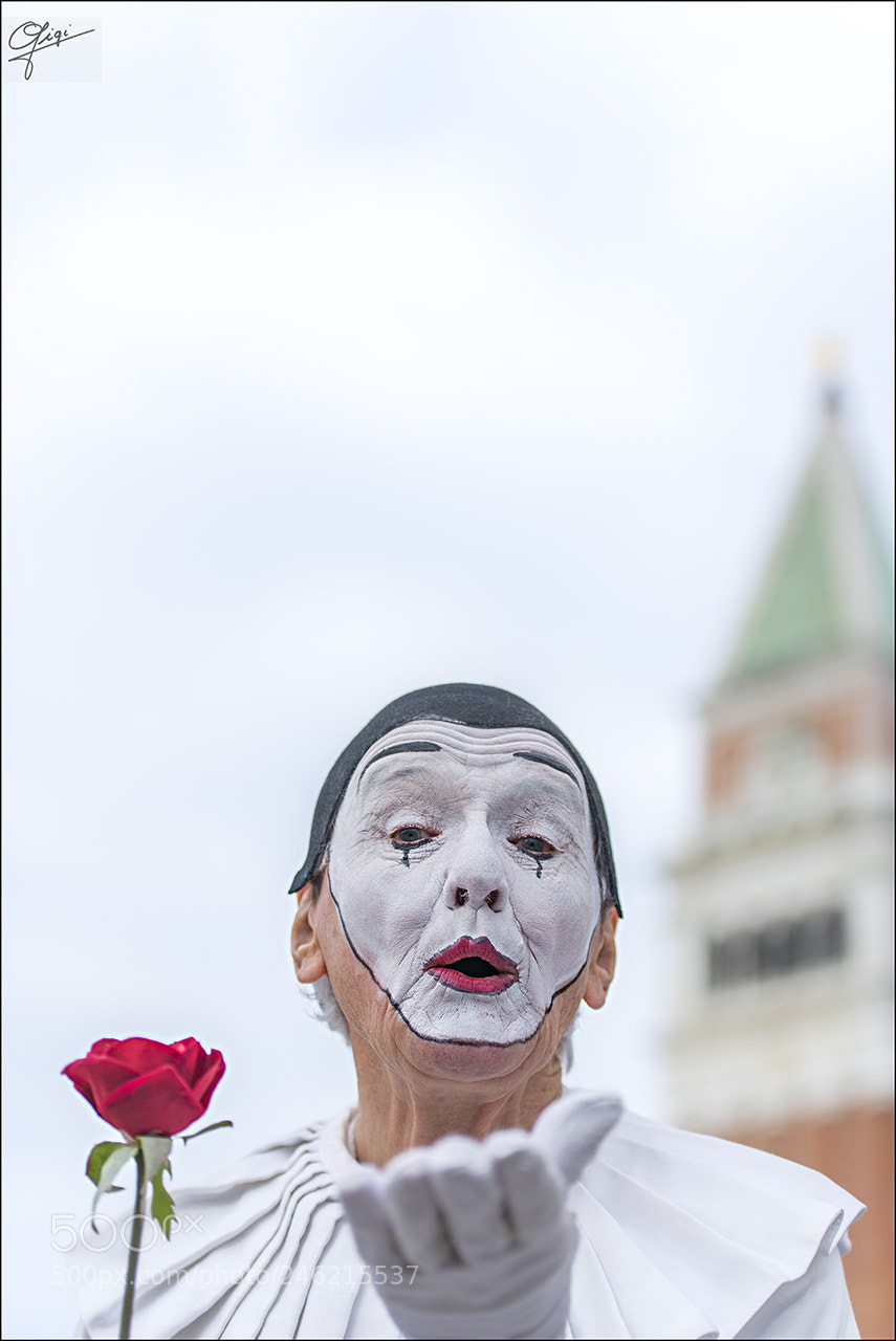Nikon D610 sample photo. Pierrot - venice carnival 2018 photography