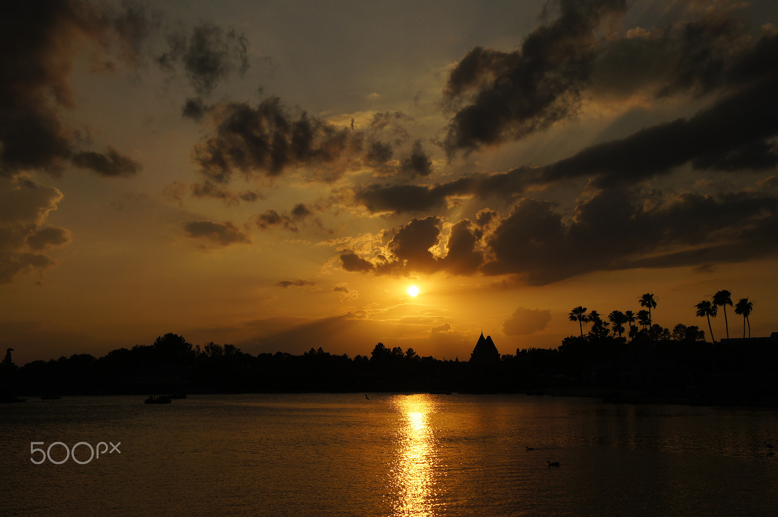 Sony Alpha NEX-C3 sample photo. Sunset at epcot center photography