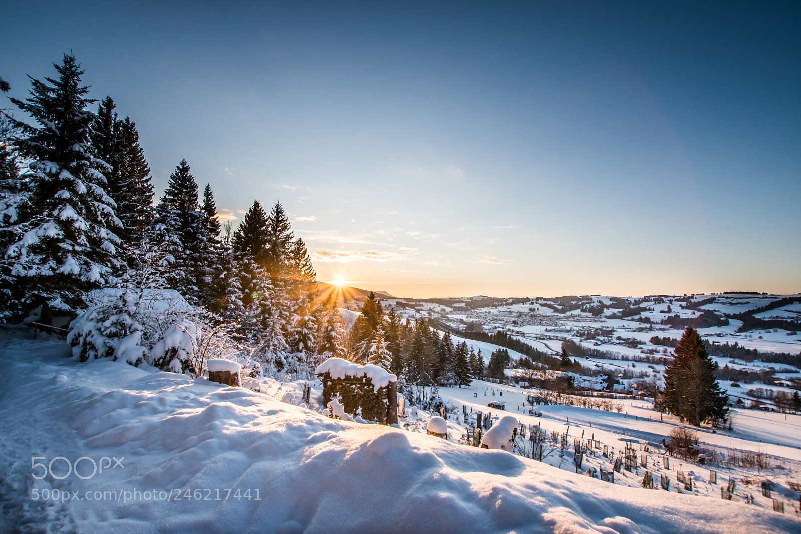 Sony a6300 sample photo. Allgäu winter landscape photography