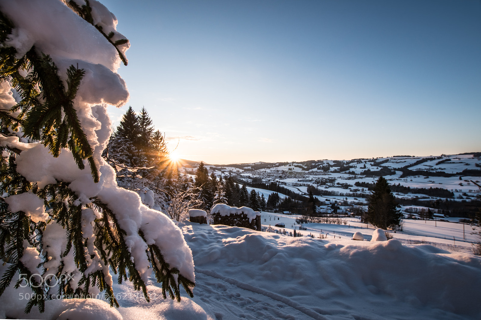 Sony a6300 sample photo. Allgäu winter landscape photography