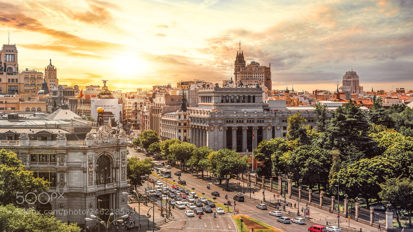 Nikon D610 sample photo. Madrid sunset photography