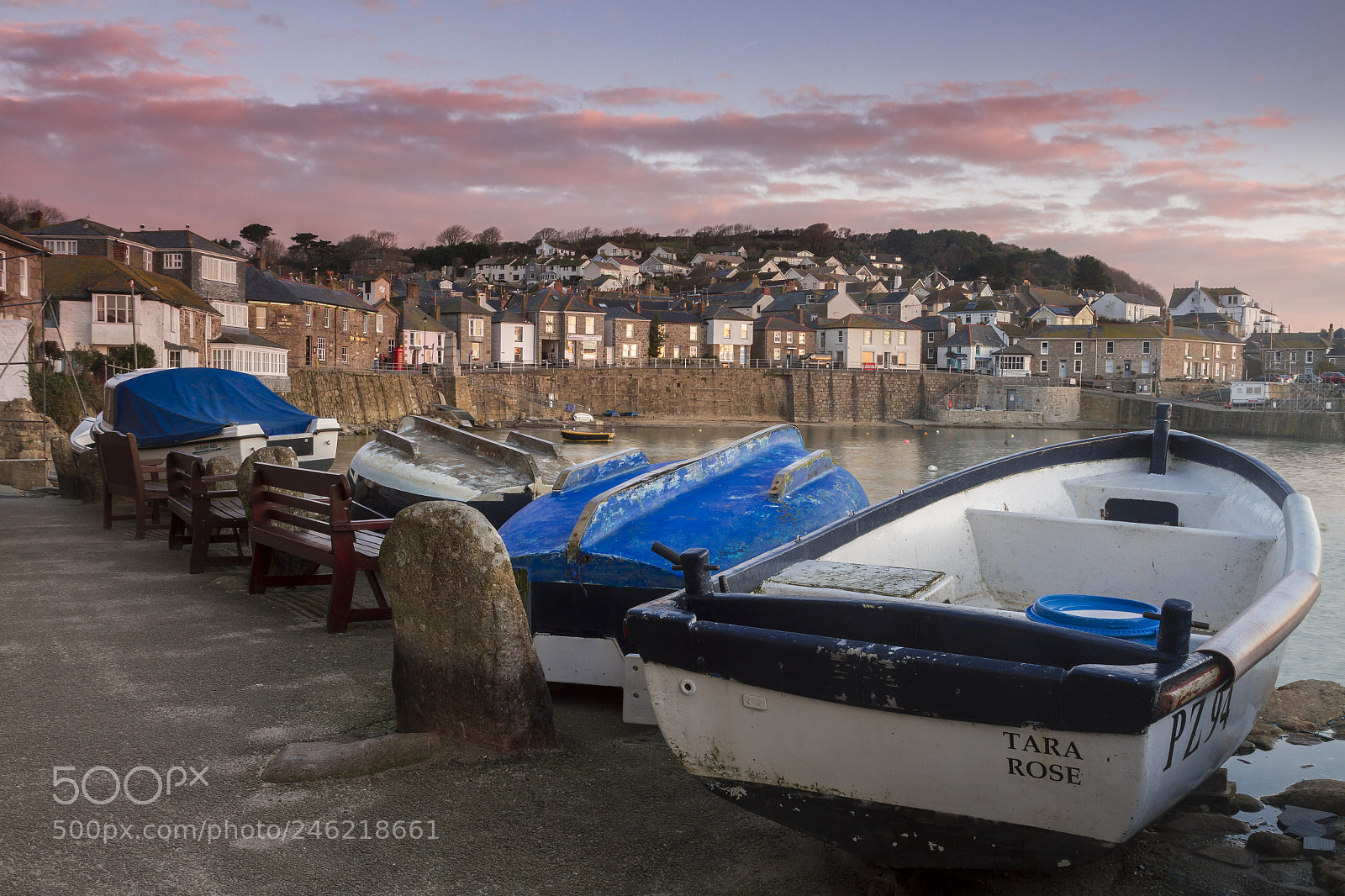Canon EOS 7D sample photo. Mousehole harbour morning light photography