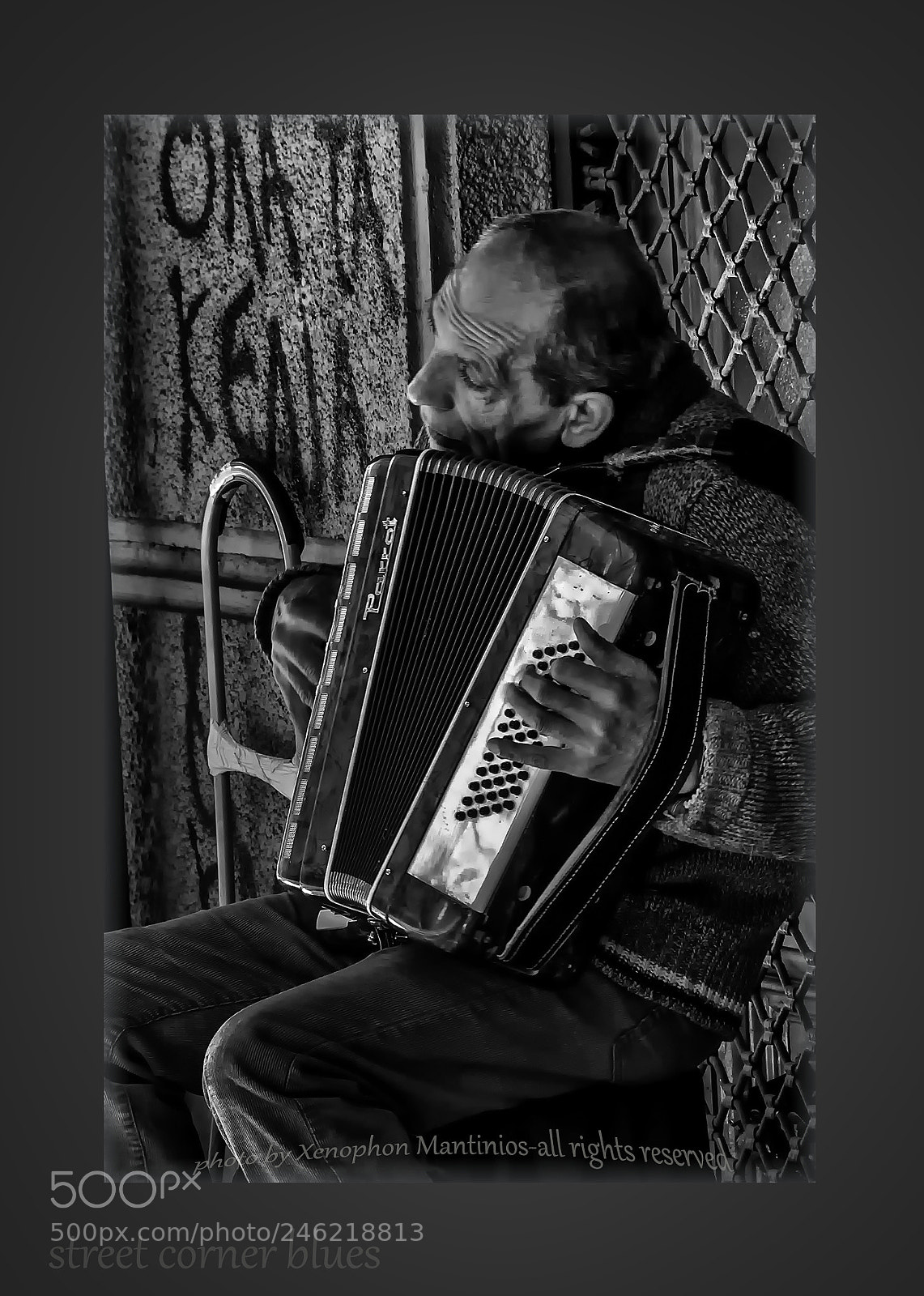 Fujifilm X-E1 sample photo. Street corner blues photography