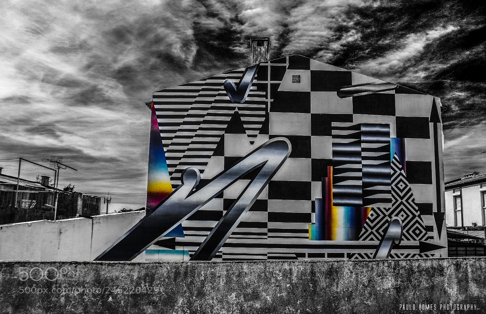 Nikon 1 J5 sample photo. Mural cores e formas photography