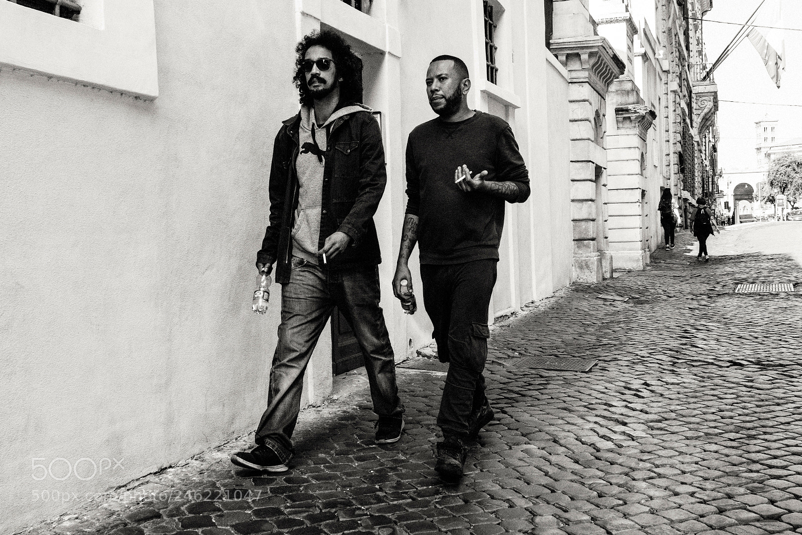Sony a6500 sample photo. Two guys walking down photography