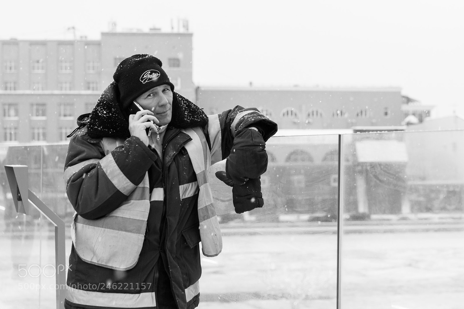 Sony a7 II sample photo. Winter street portrait photography