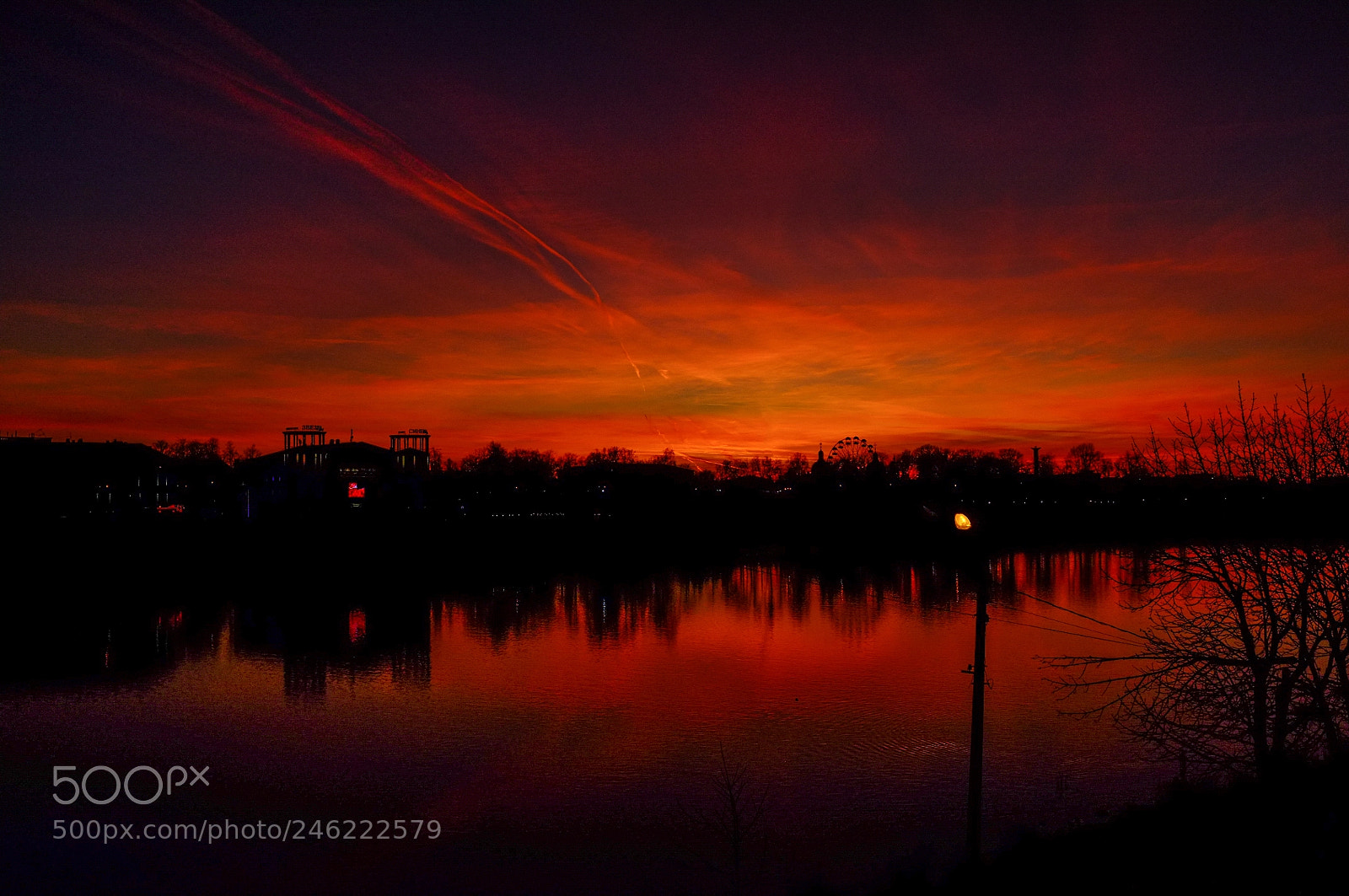 Fujifilm FinePix X100 sample photo. Red sunset in tver photography
