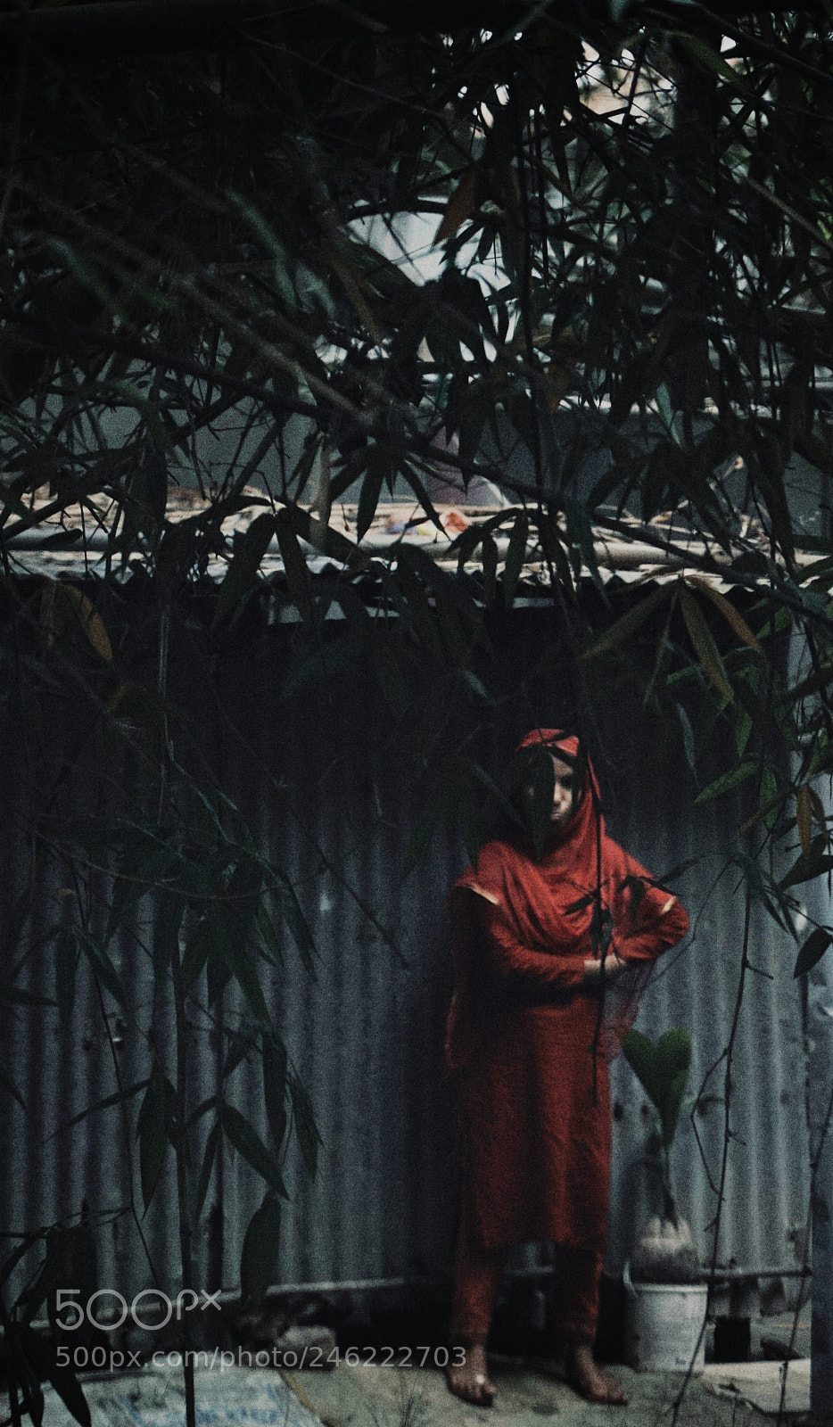Sony a7S II sample photo. Girl in red photography