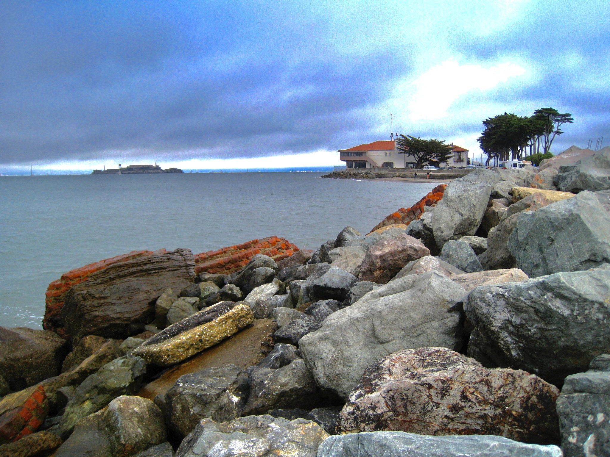 Canon POWERSHOT SD870 IS sample photo. Alcatraz from yacht club, san francisco, california 2009 photography
