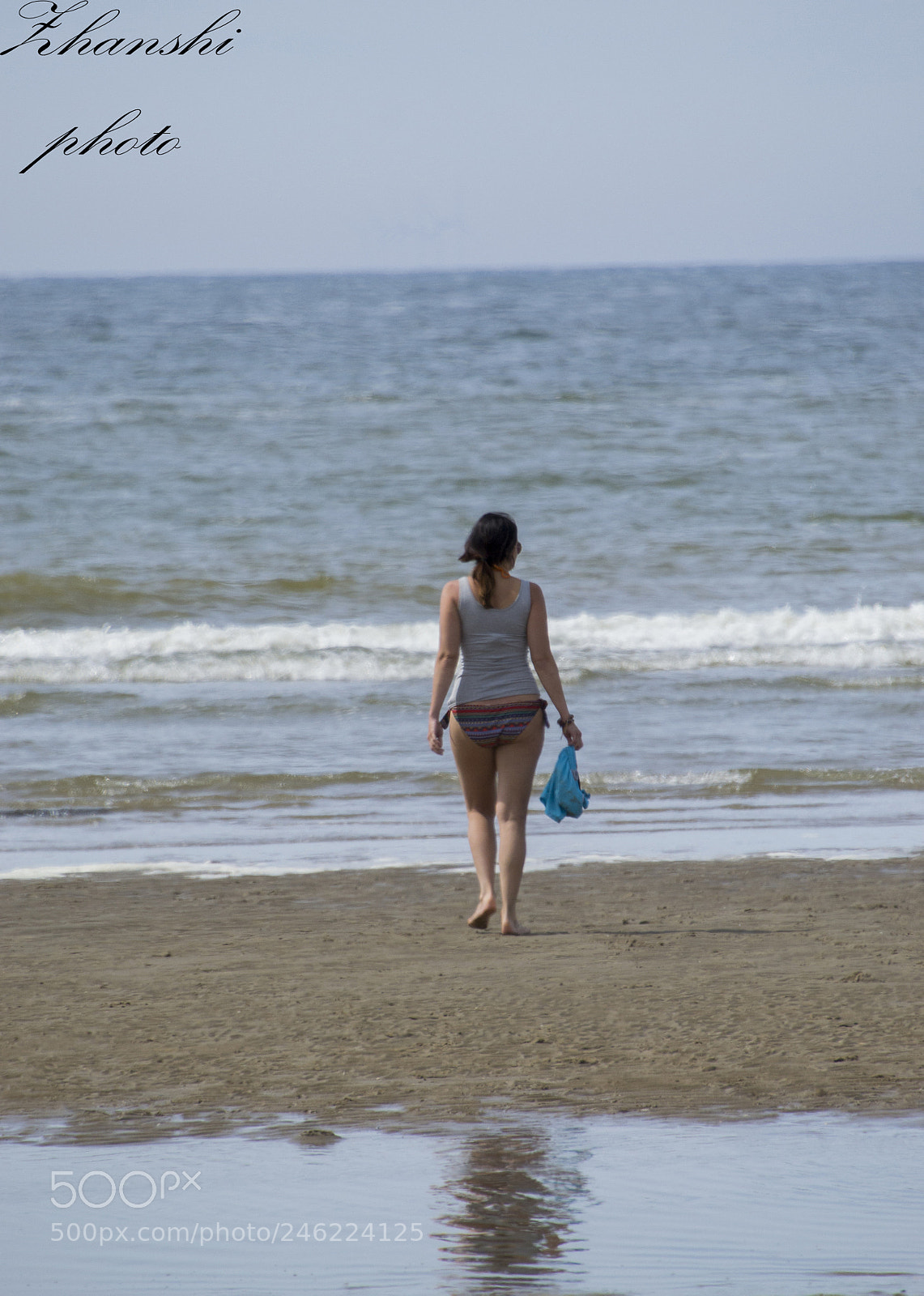 Nikon D3100 sample photo. Woman on the beach photography