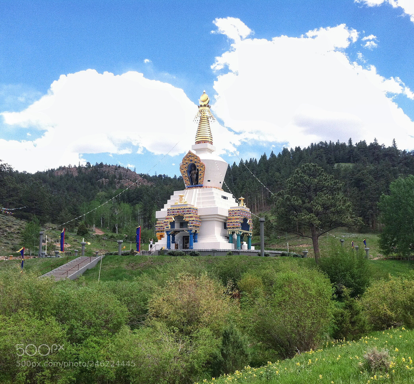 Apple iPhone 4 sample photo. Stupa at shambhala mountain photography