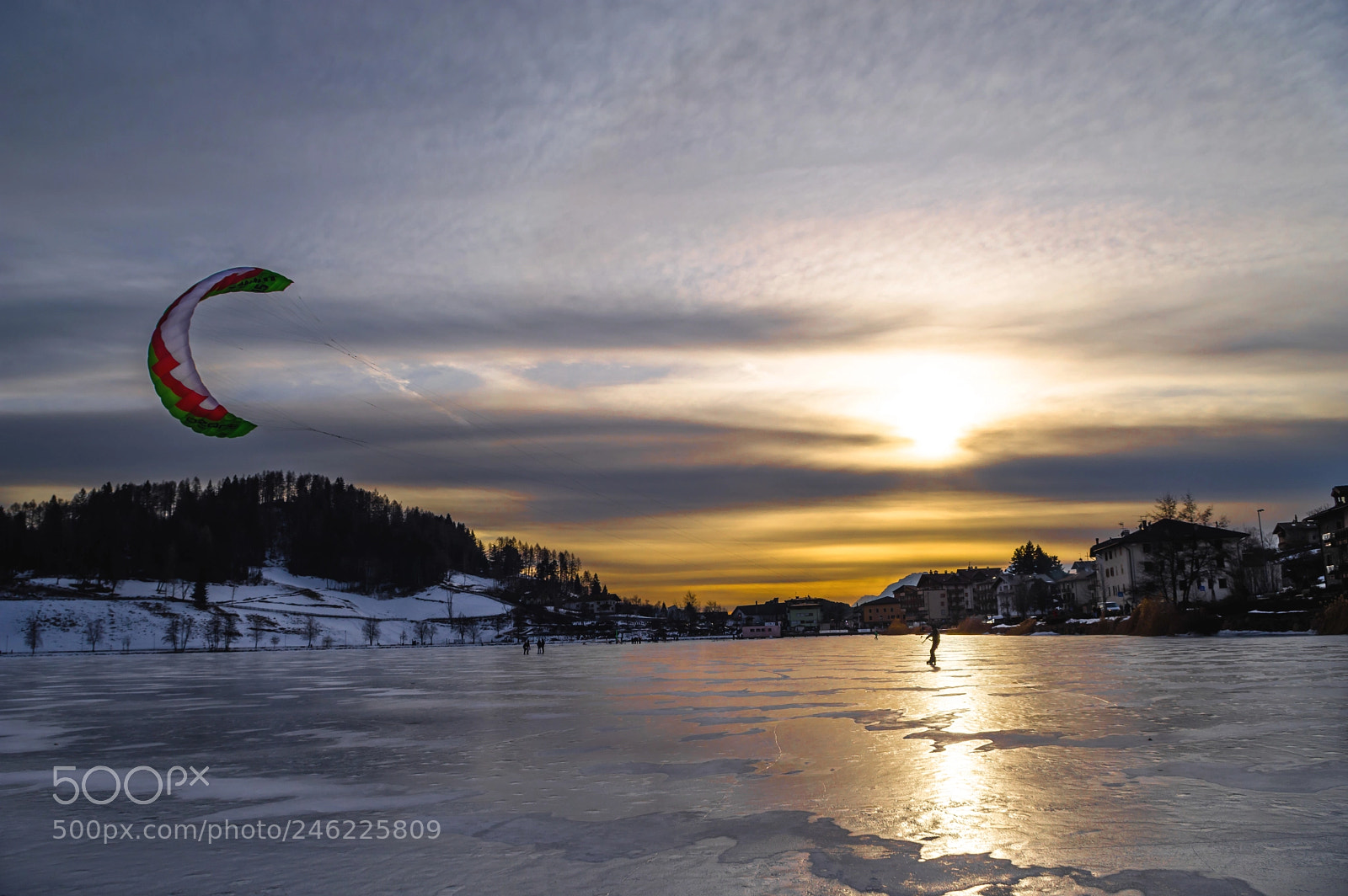 Pentax KP sample photo. On the frozen lake photography