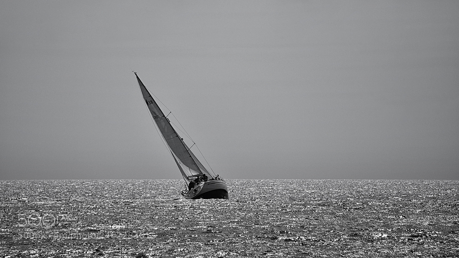 Nikon D90 sample photo. Yacht at sea photography