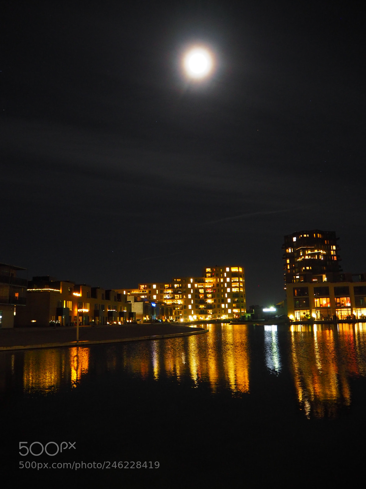 Olympus OM-D E-M10 sample photo. Moonlight photography