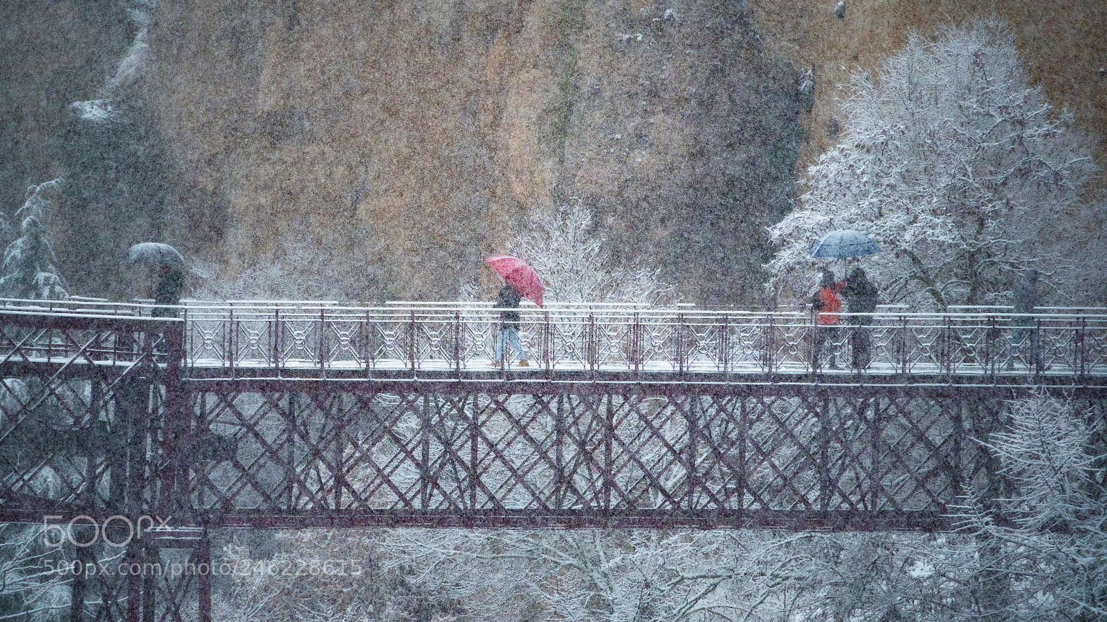 Olympus OM-D E-M1 Mark II sample photo. Snow on the bridgea photography
