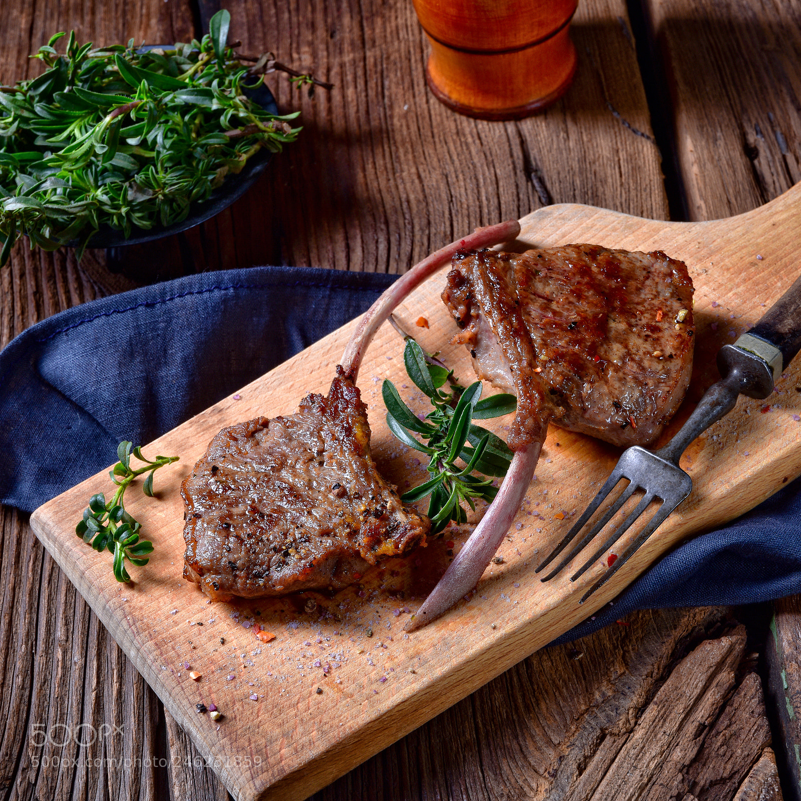 Nikon D810 sample photo. Grilled lamb chops an photography