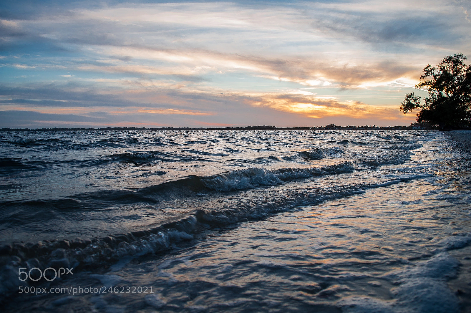 Nikon D5000 sample photo. Blue waves at sunset photography